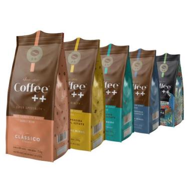Imagem de Café em Grão Torrado, Coffee Mais, 5 Pacotes de 250g - Coffee+
