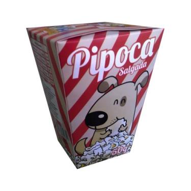 Imagem de 2 pipoca salgada para cães sabor picanha 50g - Padaria Pet