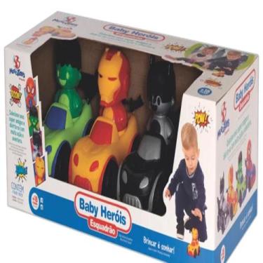 Imagem de Esquadrão Baby Herois Batman Homem Aranha Homem Ferro Hulk - Mercotoys