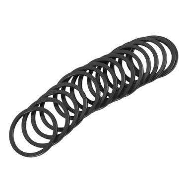 Imagem de Junta do Volante da Bicicleta, Com Arruela do Cubo do Volante da Liga de Alumínio de 15 Pces para o Volante da Bicicleta (Preto)