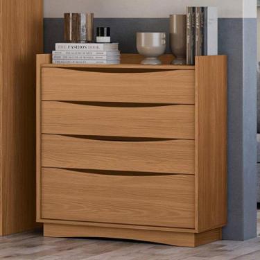 Imagem de Cômoda 91cm 03 gavetas e 01 gavetão M260 Kappesberg, Canela