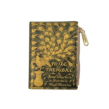 Imagem de Porta-cartões Orgulho e Preconceito Mini Book Wallet Coin Purse Book Card Holder Jane Austen Book Lover Gift by ASVP Shop, verde, bolsa para moedas, Verde, Bolsa para moedas