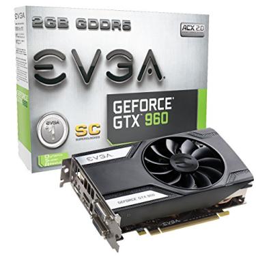 Imagem de EVGA Placa gráfica GeForce GTX 960 Superclocked Gaming ACX 2.0 2GB GDDR5 128bit PCI-E 3.0 16x (02G-P4-2962-KR)
