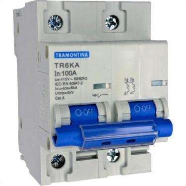 Imagem de Disjuntor Tramontina ''Din'' Bipolar 100A. C - TRAMONTINA ELETRIK