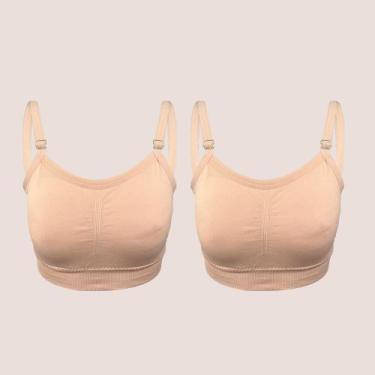 Imagem de 2 Top Teen Sem Costura Zee Rucci Com Bojo Removível Juvenil, Rosa, P