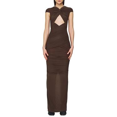 Imagem de Ronny Kobo Vestido feminino Maxi Nasha, Deserto, PP