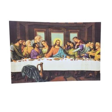 Imagem de Quadro Santa Ceia 40x60 Alta Resolução (Modelo 06) Pinturas Clássicas
