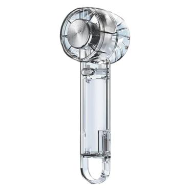 Imagem de Ioensy Ventilador de ventilador portátil com gancho de ventilador de esportes ao ar livre ajustável Fã portátil para limpeza de carros para o laptop do, Preto Claro