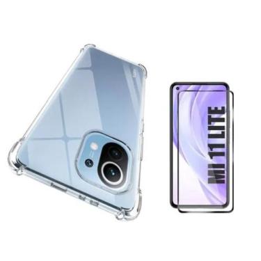 Imagem de Capa Capinha + Pelicula Vidro 3d Premium Mi 11 Lite - Kramac