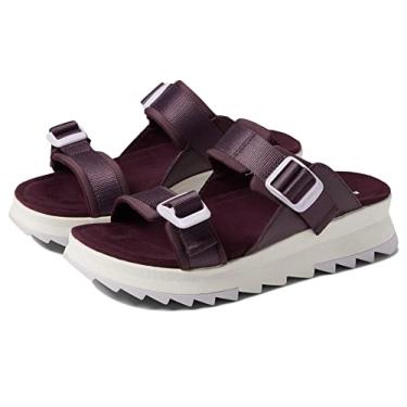 Imagem de Merrell Alpine Cush Sandália anabela feminina, Borgonha, 6