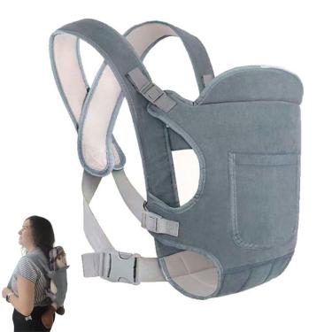 Imagem de Canguru Carregador Bebe Criança Sentado Deitado Passaio Viagem Alça Ergonomica Ajustavel Resistente Seguro Macio Confortavel