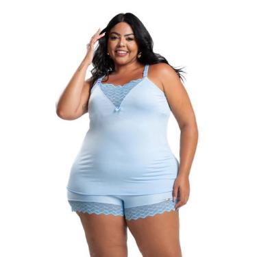 Imagem de Pijama Feminino Baby Doll Short Doll IMI Lingerie Em Microfibra E Rend