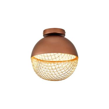 Imagem de Plafon Nordecor Rezi 2931 25cm Led Bivolt Cobre - Dourado Brilho Cobre - Dourado 2931