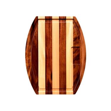 Imagem de Tábua De Carne Phanda 7406 P Oval 20x280x360mm Madeira