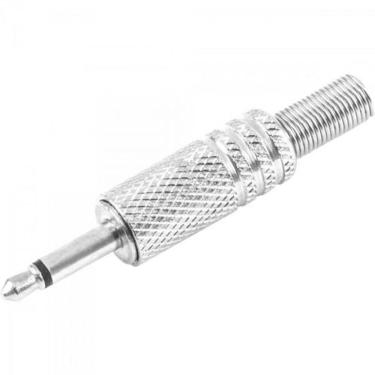 Imagem de Plug P2 Mono Níquel Com Mola Pgpd0005 Prata Storm - Pct - 50