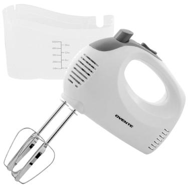 Imagem de Batedeira Manual Elétrica OVENTE 5 Velocidades com Batedor de Aço Inoxidável, Estojo de Armazenamento Snap-On, Motor Portátil de 150W,