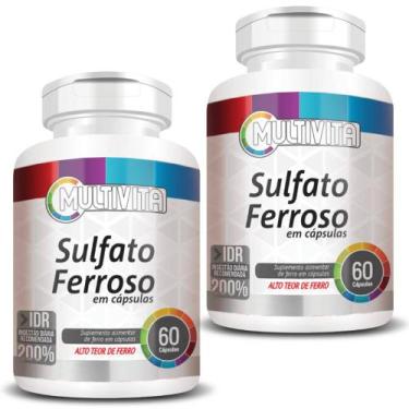 Imagem de Kit 2X Sulfato Ferroso 28mg 60 cápsulas - Multivita