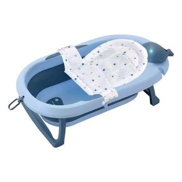 Imagem de Banheira Ofurô Dobrável P/ Bebê Com Rede Ergonômica Inclusa - Tibaby, 