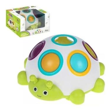 Imagem de Joaninha Educativa Sensorial para Bebês - Brinquedo Montessori Desenvolvimento Coordenação Motora - Estimulação Cores e Formas - Art Brink - Certificado INMETRO - 18+ Meses