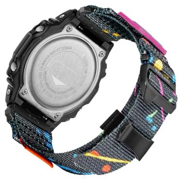 Imagem de Pulseira de substituição de 16 mm para Casio G Shock DW-5600/5610/5700/5000/5030/6200/6600/6900/8900/9050 G-Hook & Badge Design de Nylon Casio Watch Bracelet