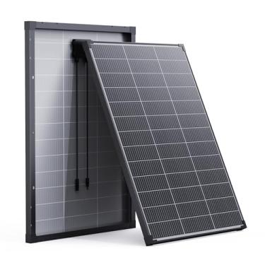 Imagem de ZOUPW Painel Solar Tipo N 16Bb 100 Watts, Painel Solar 100W 12V, Módulo Fotovoltaico Monocristalino de Alta Eficiência 25% Ip68 À Prova D'Água para Rv Camp Marine Rooftop Power Sta (1Pcs-100W Painel T