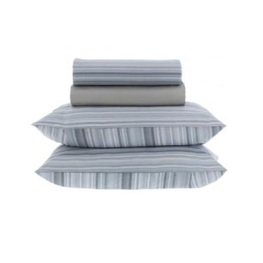 Imagem de Jogo de lençol Queen New Innovi 180 Fios Kacyumara 4 Pçs