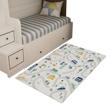 Imagem de Tapete Infantil Estampado 1,00 x 0,65 Decorativo Antiderrapante (PISTA CARRINHOS)