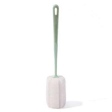 Imagem de Escova de xícara de esponja aderência confortável alça longa garrafa de água limpador pincel reutilizável pincel de garrafa multiuso para cozinha em casa Material de esponja de