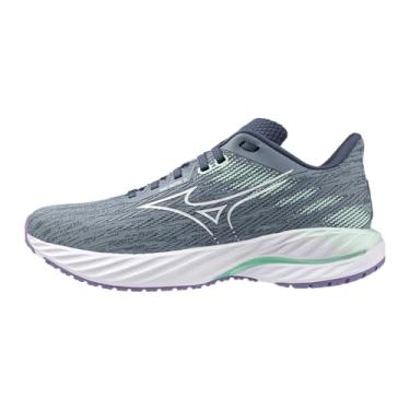 Imagem de Mizuno Tênis de corrida feminino Wave Inspire 21 D, Tradewinds-branco, 9.5 Wide