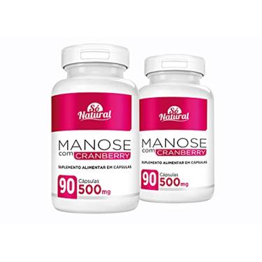 Imagem de Kit 2 D-Manose com Cranberry 500 mg 90 Cápsulas Só Natural