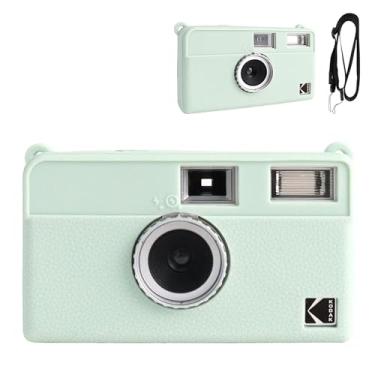 Imagem de Rieibi Capa para câmera H35, capa protetora de silicone macio para câmera KODAK EKTAR H35 de filme de meia moldura, com alça de ombro (sem câmera) - verde