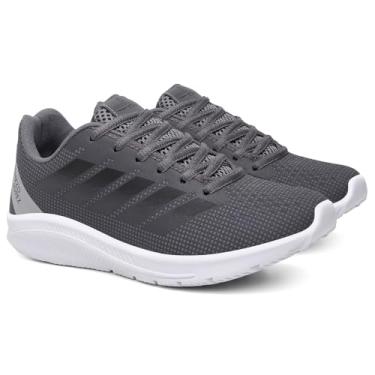 Imagem de Tênis Esportivo Masculino Leve Confortável 5 Cores Academia Corrida Treino Solado Borracha Tamanhos 37 ao 43 (Cinza, BR, Adulto, Numérico, 41)