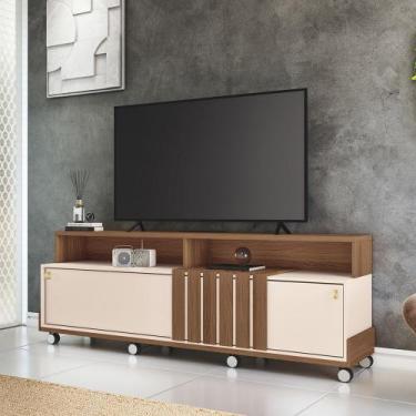 Imagem de Painel para TV 70 Bancada com Rodízio Karen 1.8 H01 - D'Rossi - D Ross