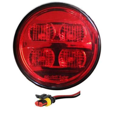 Imagem de Lanterna Ônibus Caminhão Carreta 70mm 4 Led VM BIVOLT +Conector - Mult