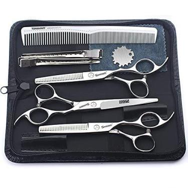 Imagem de Conjunto de tesouras de cabelo de barbeiro Axemoore Professional 6 em 