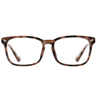 Imagem de Óculos bloqueadores de luz azul TIJN Clear Frame Square Nerd