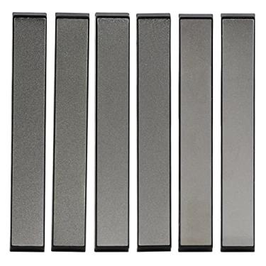 Imagem de Pedra de Afiar, Pedra de Amolar de Diamante Profissional, Apontador de Faca de Cozinha Com Base Antiderrapante para Cinzel e Ferramenta (conjunto de seis peças)