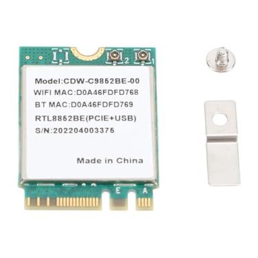 Imagem de RTL8852BE CARTA DE REDE sem fio Bluetooth 5.2 1800 Mbps de alta velocidade MU MIMO 2,4 GHz 5GHz Banda dupla M.2 Adaptador de rede para laptop PC
