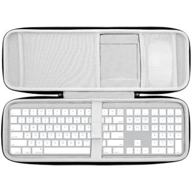 Imagem de RAIACE Estojo de armazenamento rígido compatível com Apple Magic Keyboard + Magic Mouse. (apenas capa) - Cinza