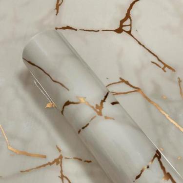 Imagem de Contact Decorado 45CMX10M Calacatta Crema Brilho Rolo