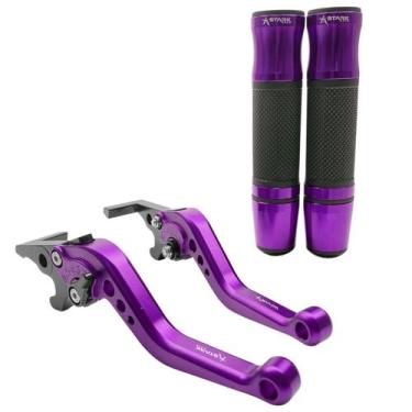 Imagem de Manete Esportiva Manopla Peso Xmax 250 X-max Xmax - Stark Race, Roxo