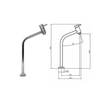 Imagem de Torneira lav.c36 alta 1208 mk - METAIS MK