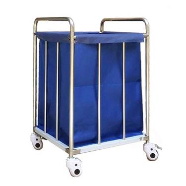 Imagem de Prateleira de armazenamento de camiões de mão móveis, carros móveis de cozinha, carrinho de roupa de lavandaria de hotel com rodas carro classificador de lavandaria com rodas para casa de banho quarto