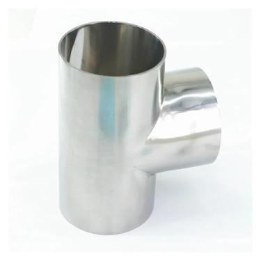 Imagem de WWECCQIJ 108 mm O/D 304 aço inoxidável solda Tee conector encaixe de tubulação
