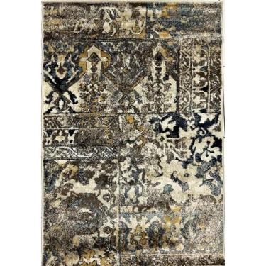 Imagem de Tapete Para Sala Quarto Floral Osiris 100x150 0001 Cor Bege - G.C Text