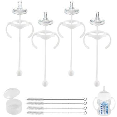 Imagem de Kit de Biberón XUNICUTE con Pajilla para Dr. Brown Wide 4 Piezas