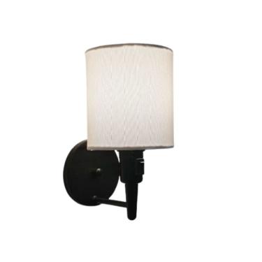 Imagem de Arandela Cilíndrica Md-2030 Preto Com Liga e Desliga Cupula Branca - Bivolt