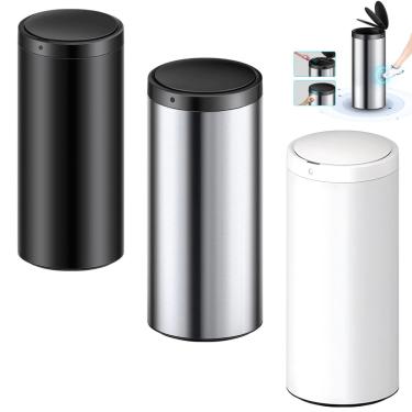 Imagem de Lixeira Automática Redonda 50L com Sensor - Prática e Moderna