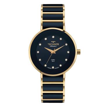 Imagem de Relógio Technos Feminino Ceramic Sapphire Dourado - 2035lmm-1a