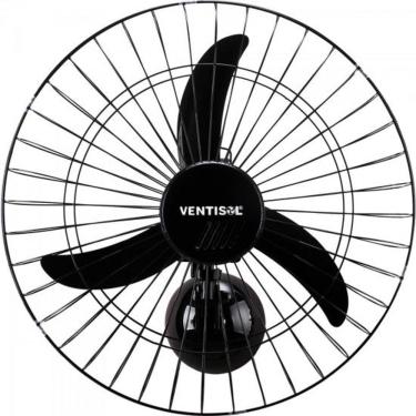 Imagem de Ventilador De Parede Ventisol Oscilante 60cm Aço Preto Bivolt